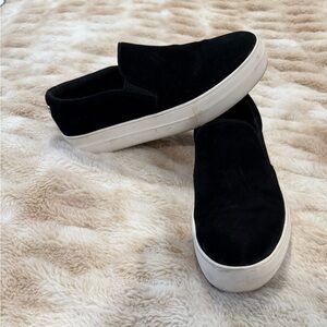 Steve Madden Black Velvet Slip-On Sneakers